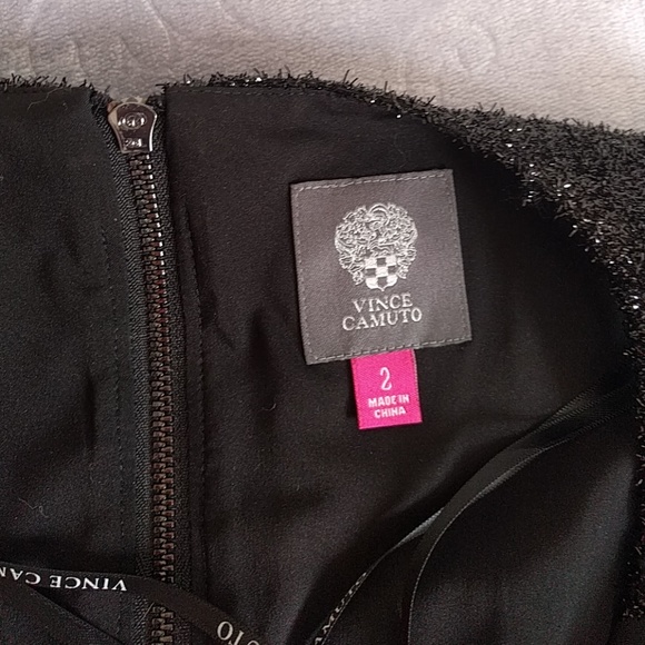 NWT Vince Camuto Elegant Black Dress (fits like M) - Picture 3 of 8